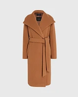 Shawl Collar Wrap Coat