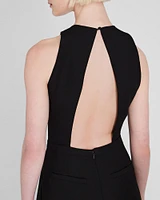 Crepe Open-Back Jumpsuit