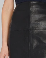 Leather Pencil Skirt