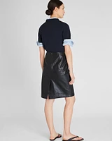 Leather Pencil Skirt
