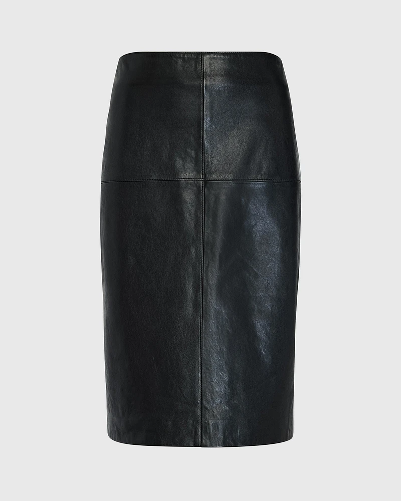 Leather Pencil Skirt