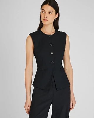 Cutaway Linen Vest