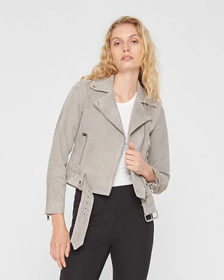 Suede Moto Jacket
