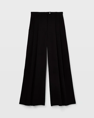 Wide Leg Crepe Trouser