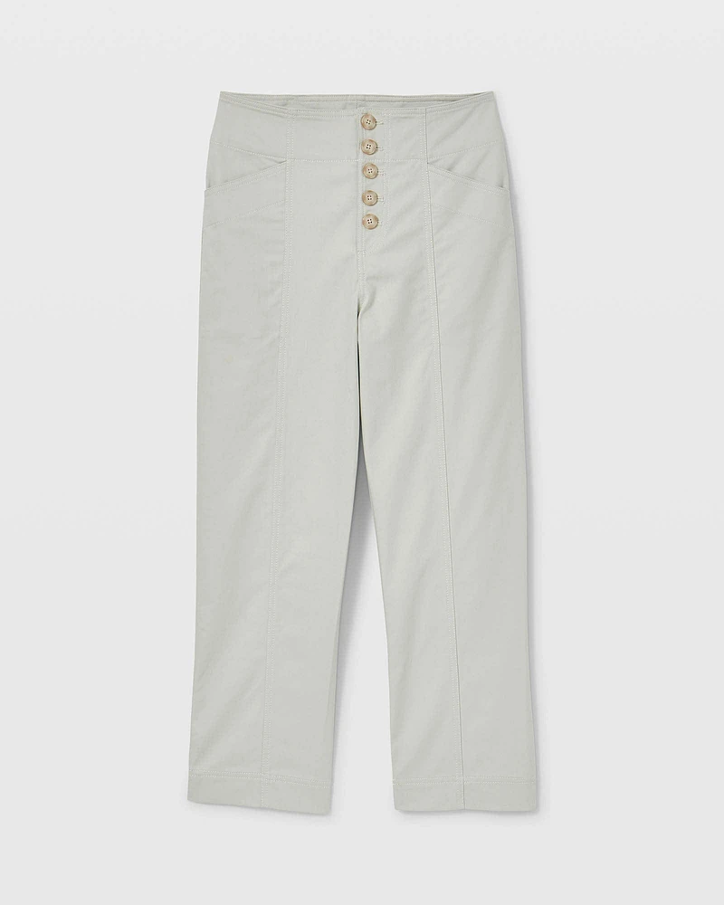 Button Front Utility Pants