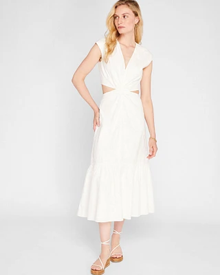 Twist Front Cut Out Maxi Dress