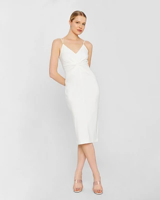 Front Twist Midi Dress
