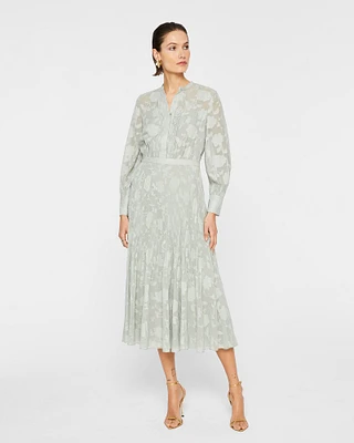 Pleated Shirt Dress