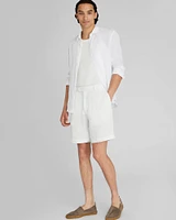 Pleated Linen Short