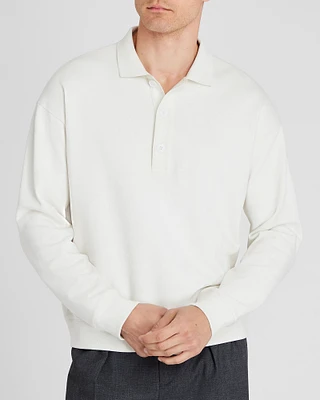 Cotton Sweatshirt Polo
