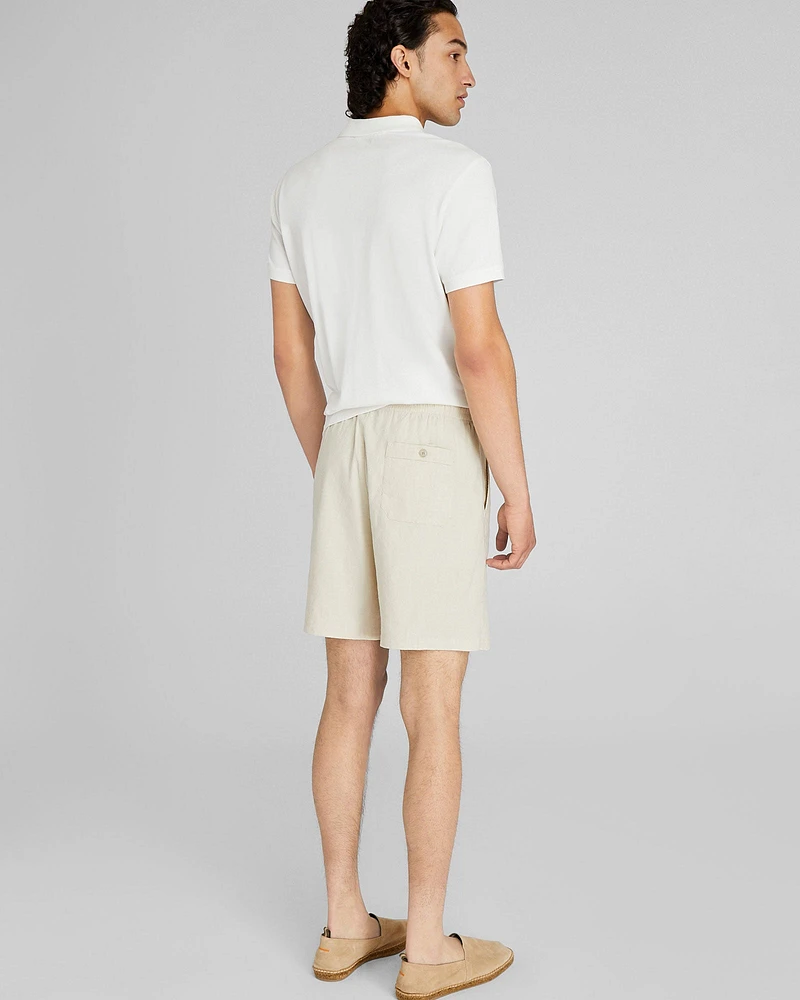 Elasticated Linen Short