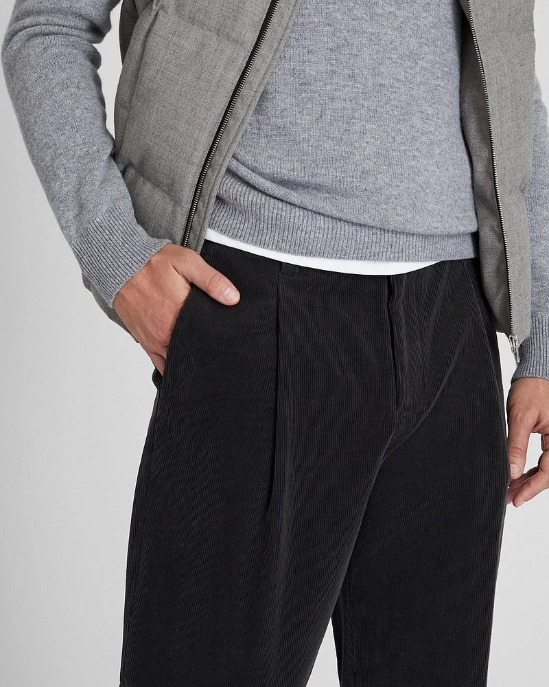 Pleated Corduroy Pants