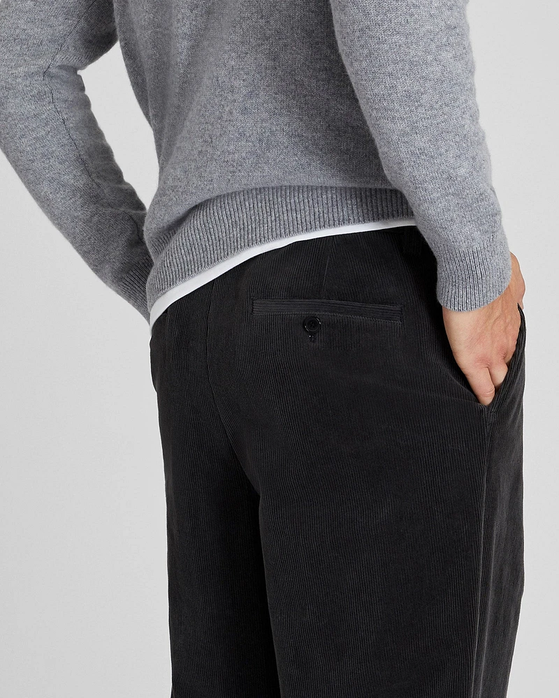 Pleated Corduroy Pants
