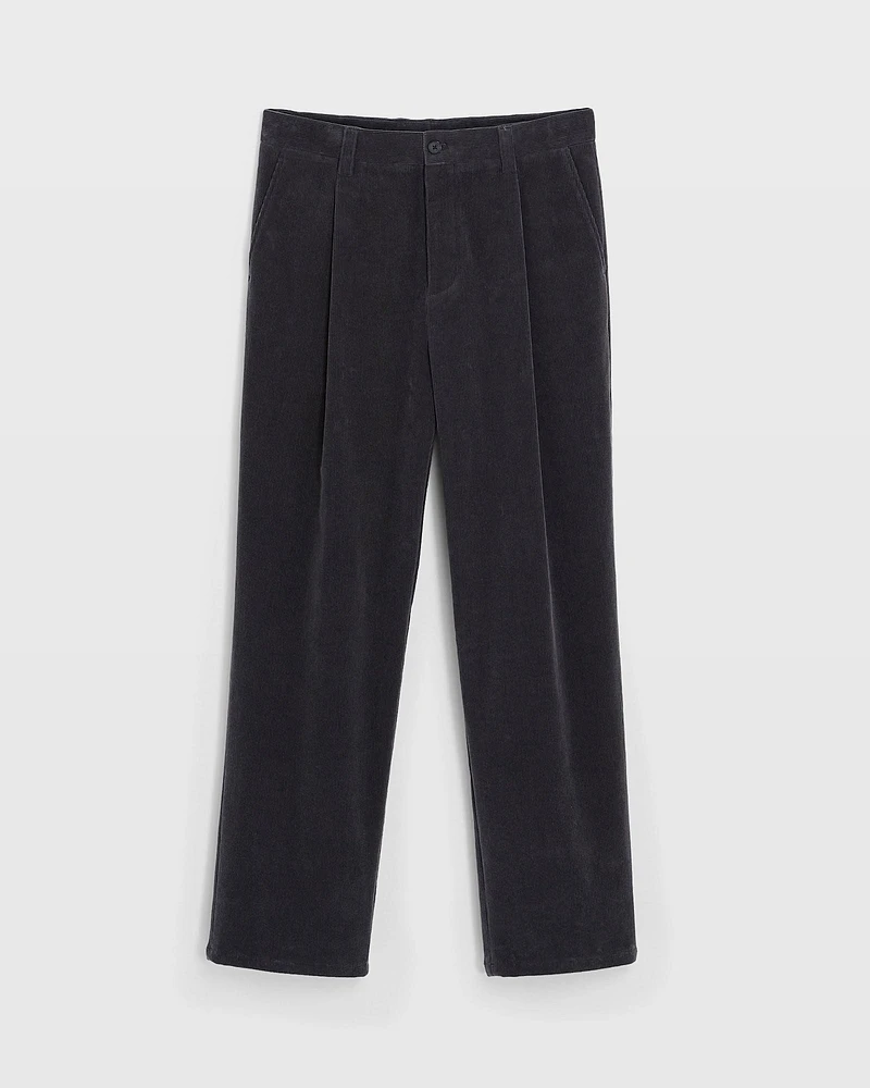 Pleated Corduroy Pants