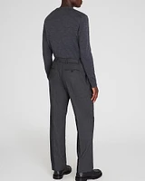 Pleated Wool Blend Trouser