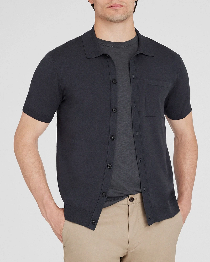 Short-Sleeve Tech Button-Down Shirt