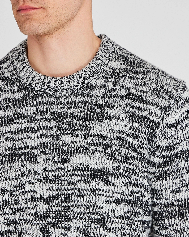 Marl Slub Wool Blend Crewneck