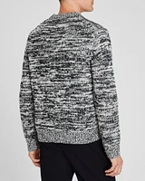 Marl Slub Wool Blend Crewneck