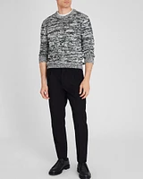 Marl Slub Wool Blend Crewneck