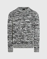 Marl Slub Wool Blend Crewneck