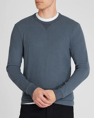 Long-Sleeve Waffle Crew