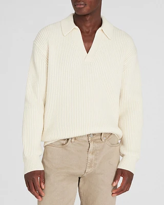 Rib-Stitch Johnny Sweater