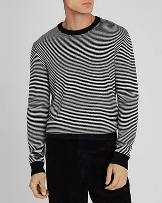 Wool-Blend Striped Crewneck Sweater