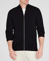 Double-Faced Merino Wool Full-Zip Sweater