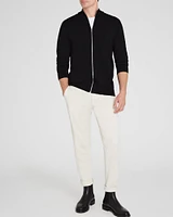 Double-Faced Merino Wool Full-Zip Sweater