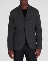 Lightweight Wool Blend Houndstooth Blazer