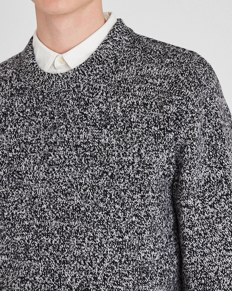 Marl Wool Blend Crewneck
