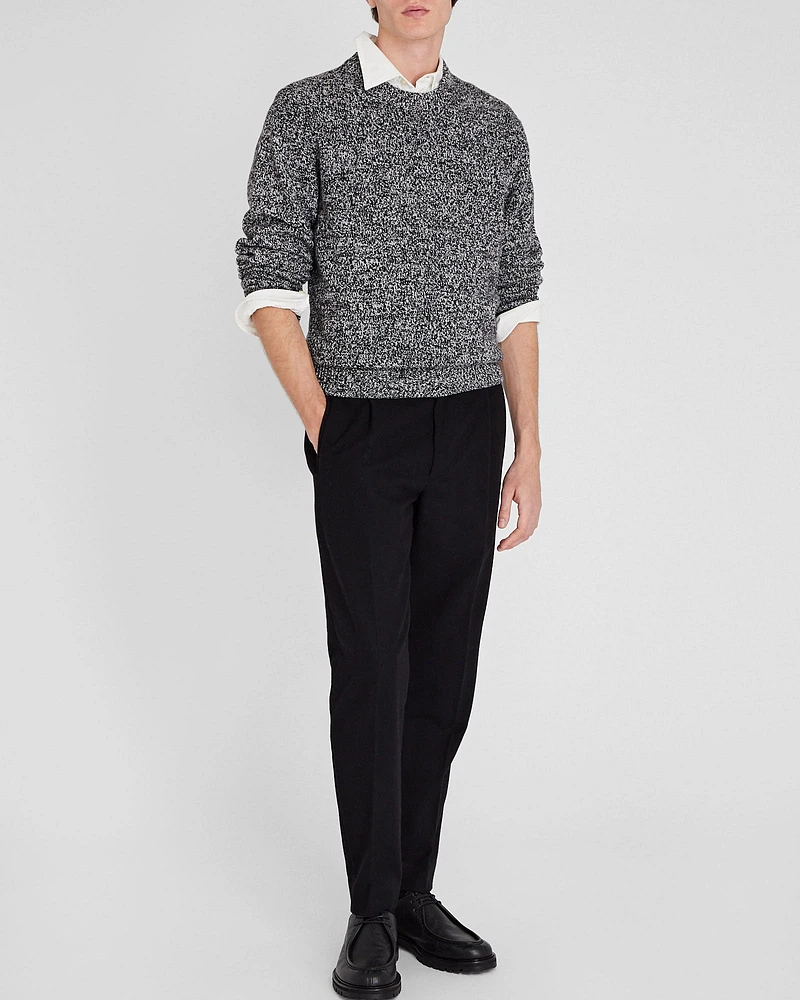 Marl Wool Blend Crewneck
