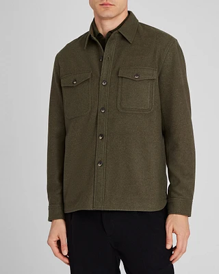 Textured Utility Shirt Jacket