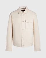 Slub Textured Trucker Jacket