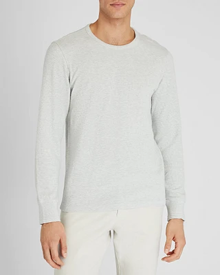 Long-Sleeve Ribbed Slub Tee