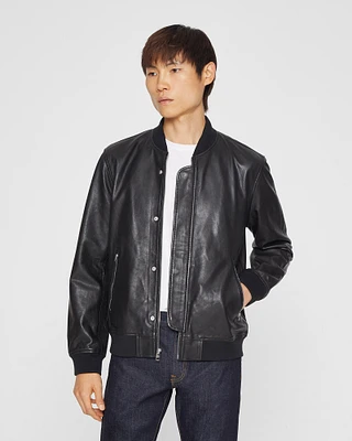 Leather Bomber Jacket