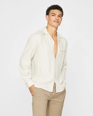 Long-Sleeve Textured Shirt