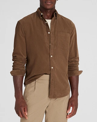 Long-Sleeve Corduroy Shirt