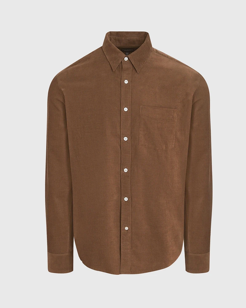 Long-Sleeve Corduroy Shirt