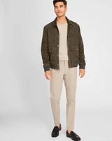 Suede Bomber Jacket