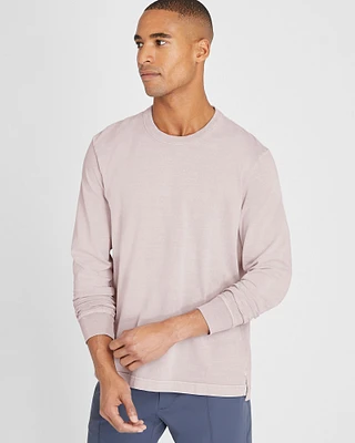 Washed Long Sleeve Crew Sweatshirt