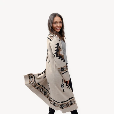 Long Jacquard Sweater