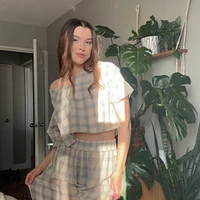 Plaid Crop Top