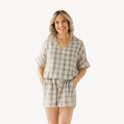 Plaid Crop Top