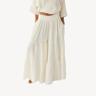 Crinkle Skirt Pants