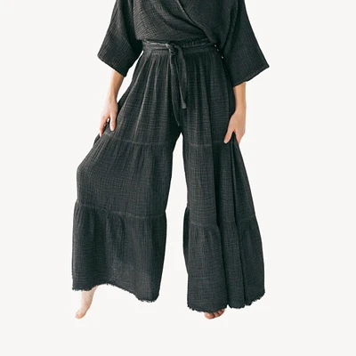 Crinkle Skirt Pants