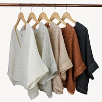 Crinkle Crop Top - Terracotta