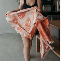Orange Wedges Towel
