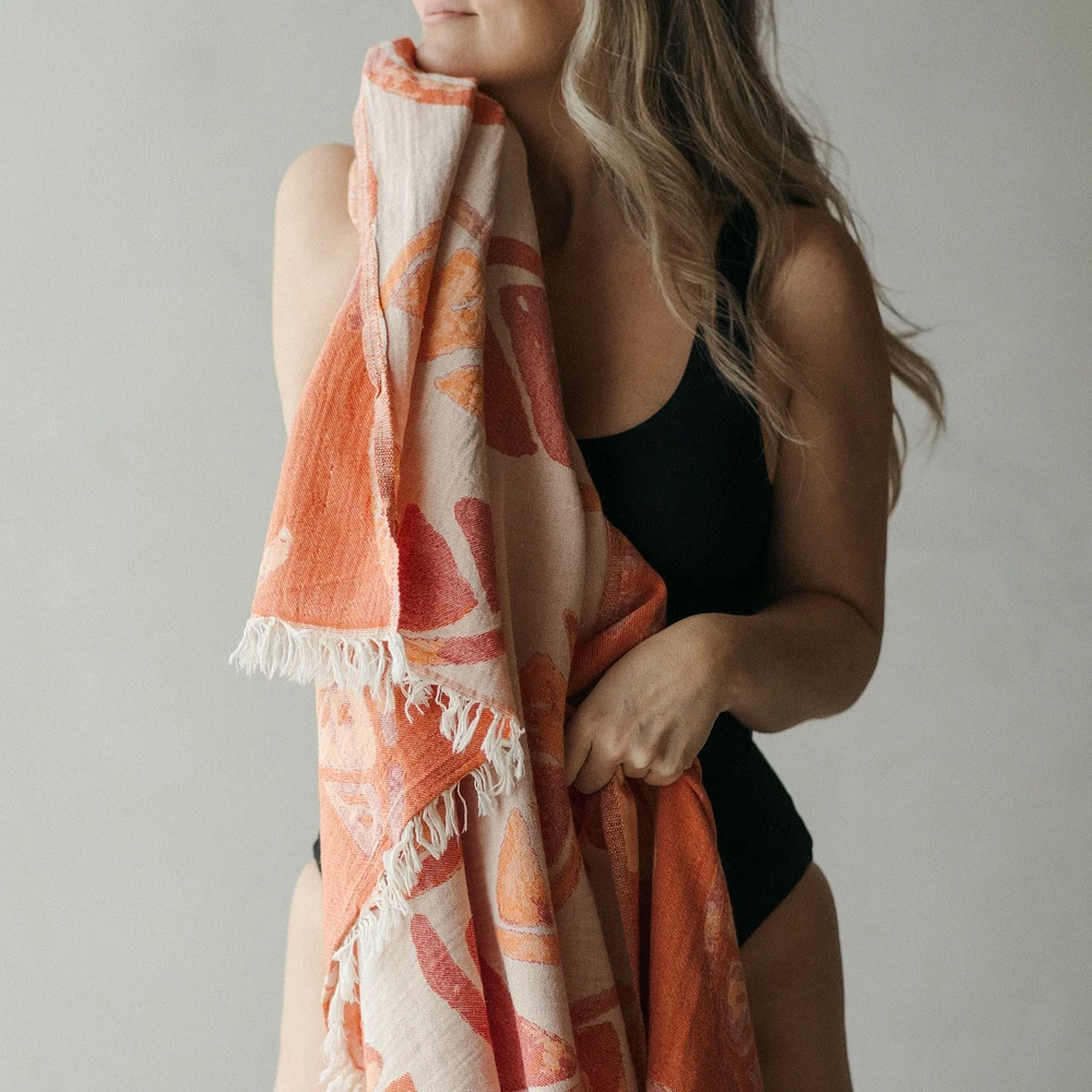 Orange Wedges Towel