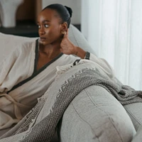 Canvas Linen Throw